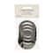 2" Black Plastic Cabone Rings, 5ct. by Loops & Threads®